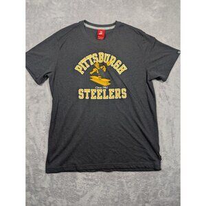 Pittsburgh Steelers Nike NFL T Shirt Womens Size XL Gray Teamwear Football